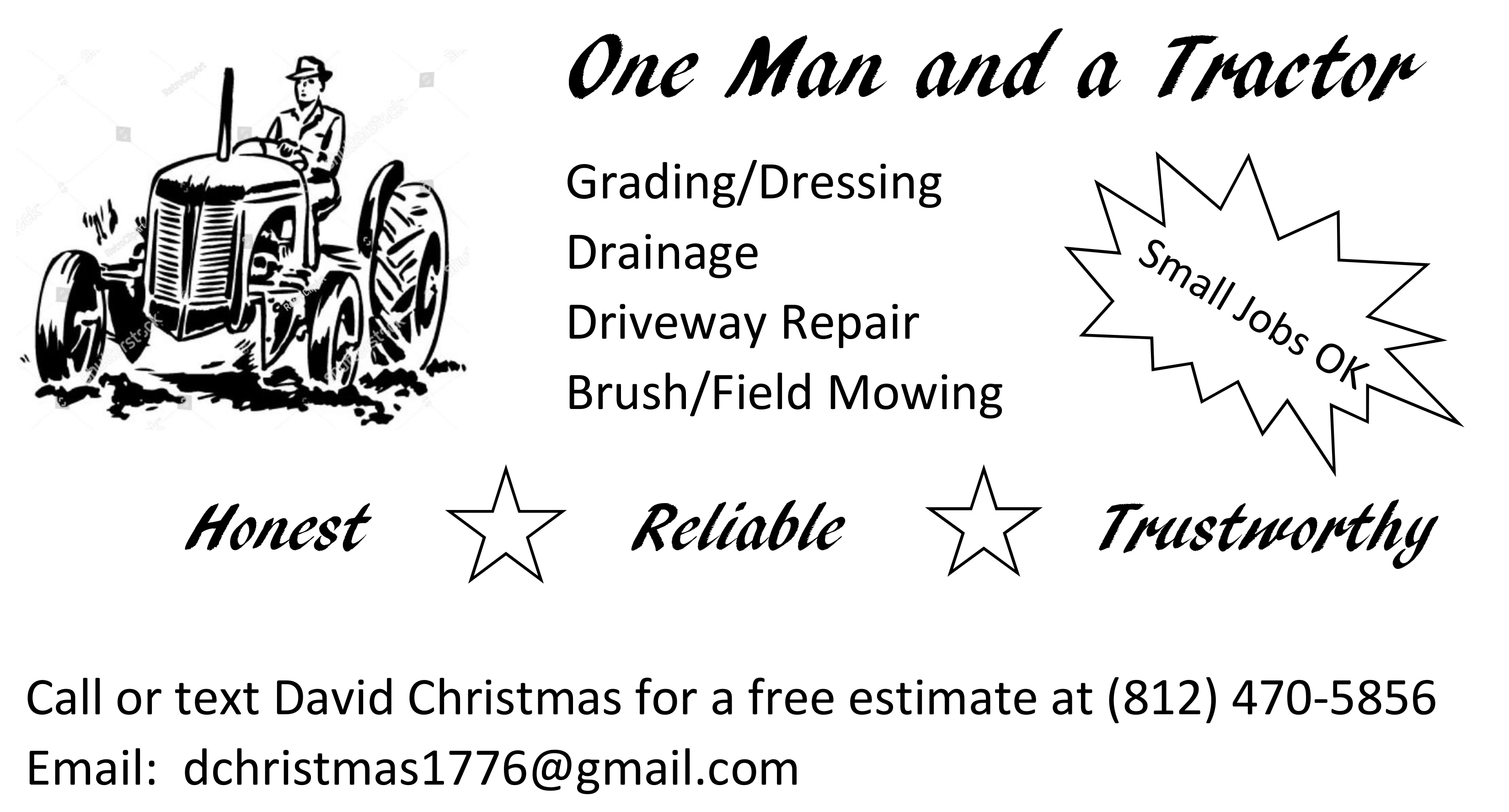 One Man and a Tractor logo