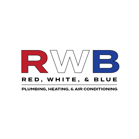 Red White & Blue HVAC and Plumbing logo