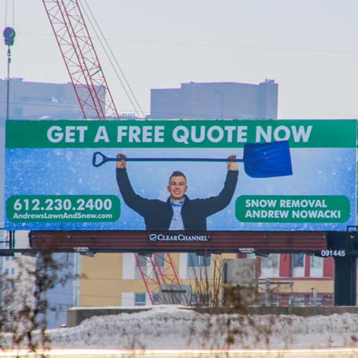 Logo for Andrew Nowackis Lawn and Snow