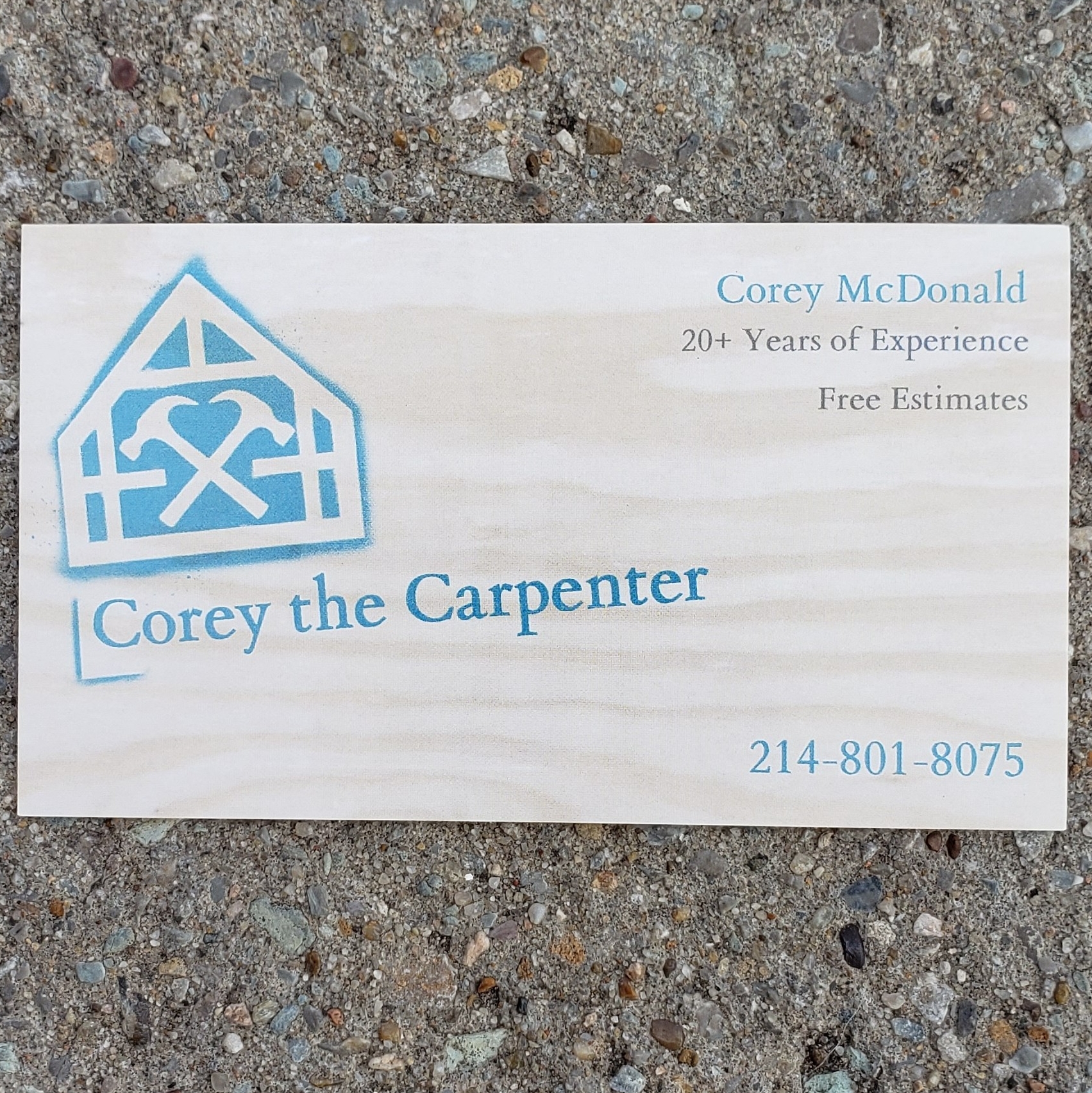 Logo for Corey the Carpenter