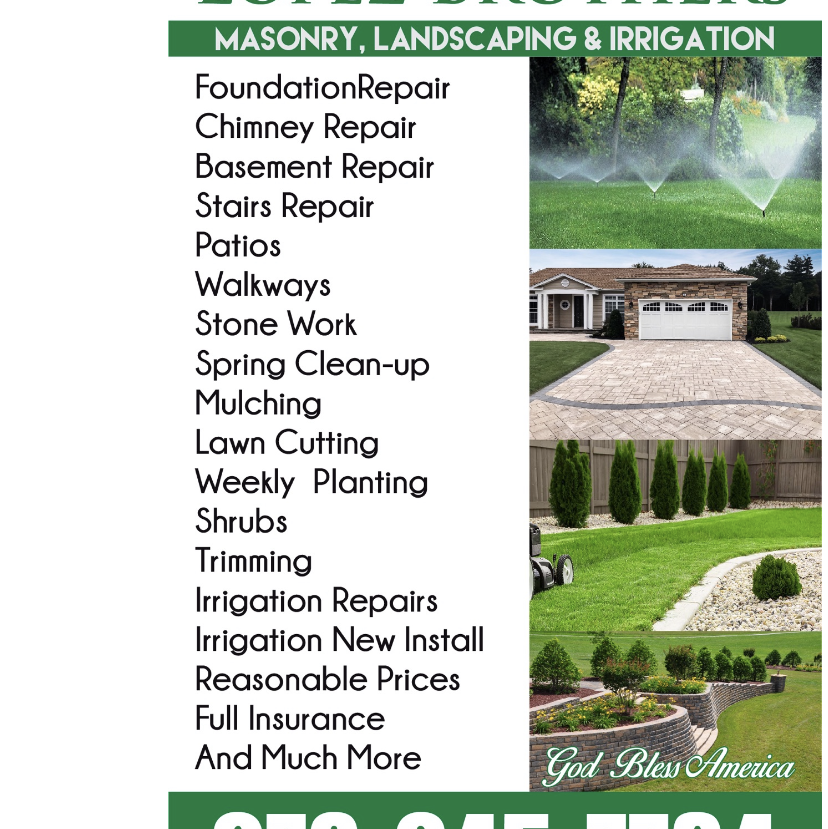 Lopez Brothers Masonry Landscaping Irrigation logo