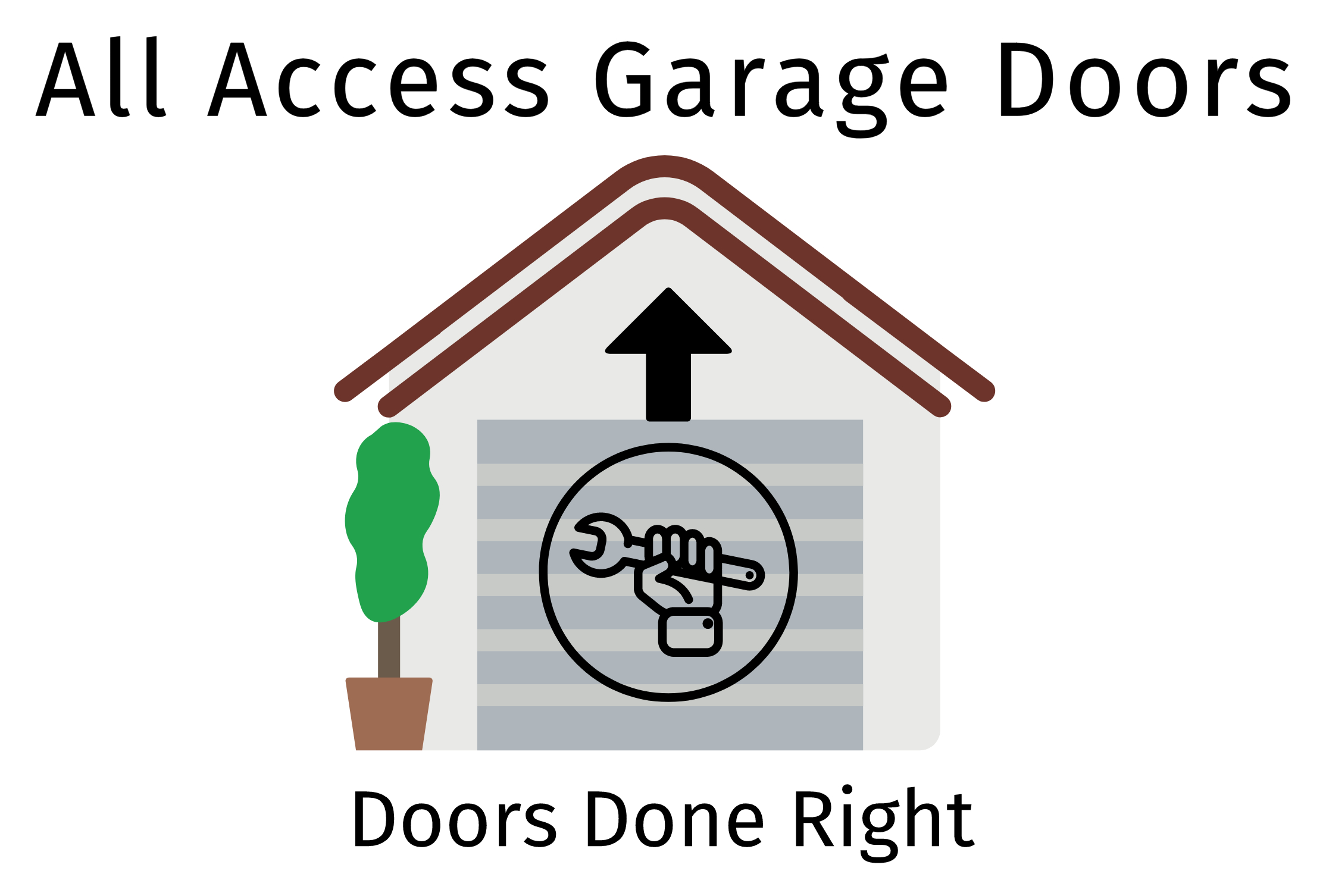 All Access Garage Doors logo