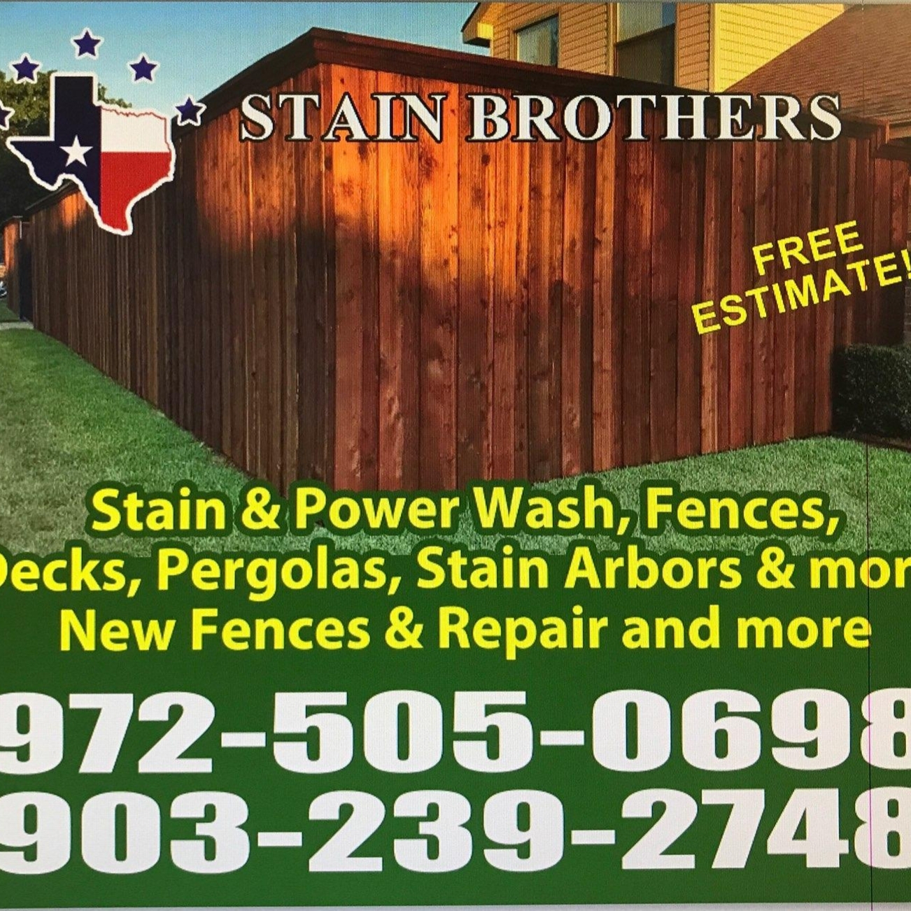 Logo for Fencing Stain Brothers