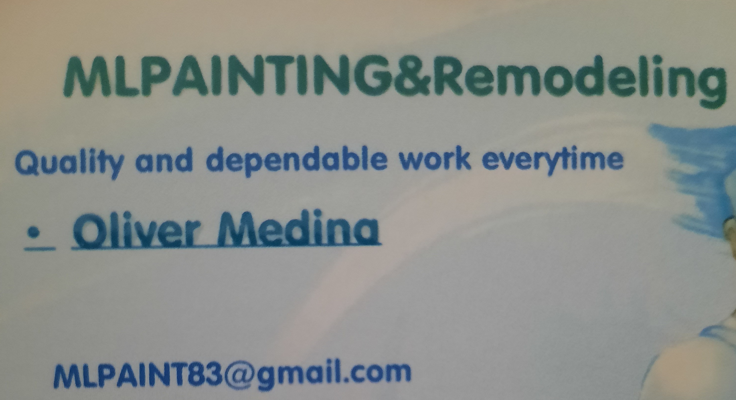 ML painting & remodeling logo