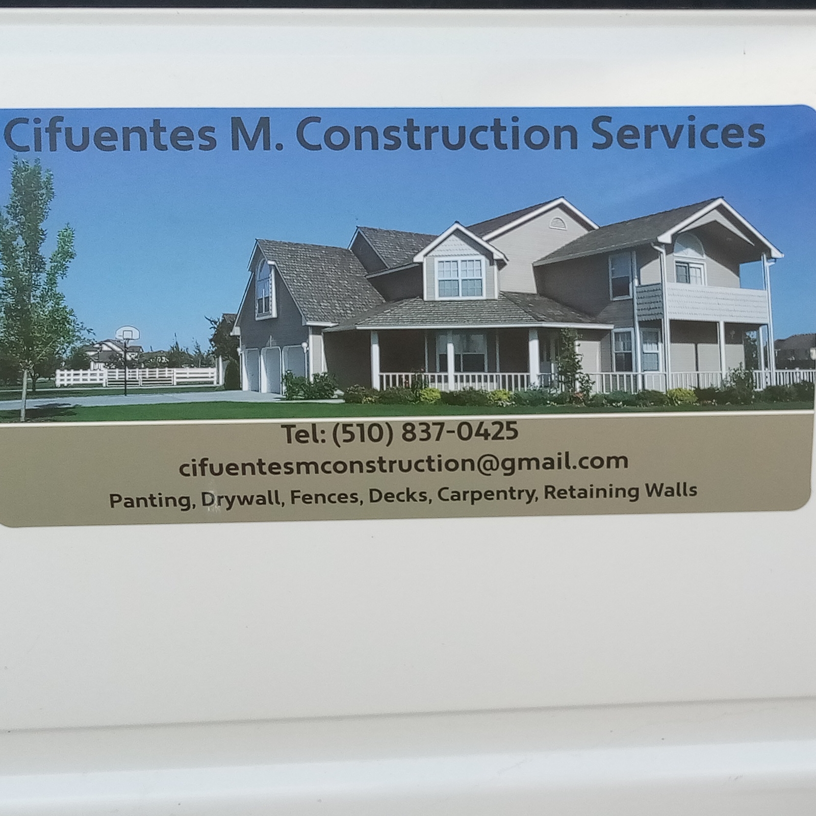 Logo for Cifuentes M Construction