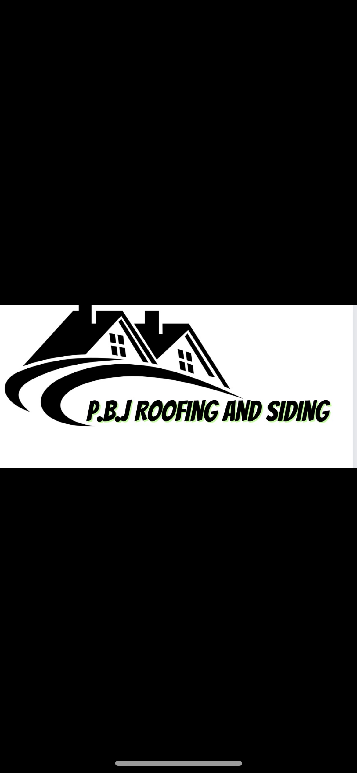 Logo for P.B.J Roofing and Siding