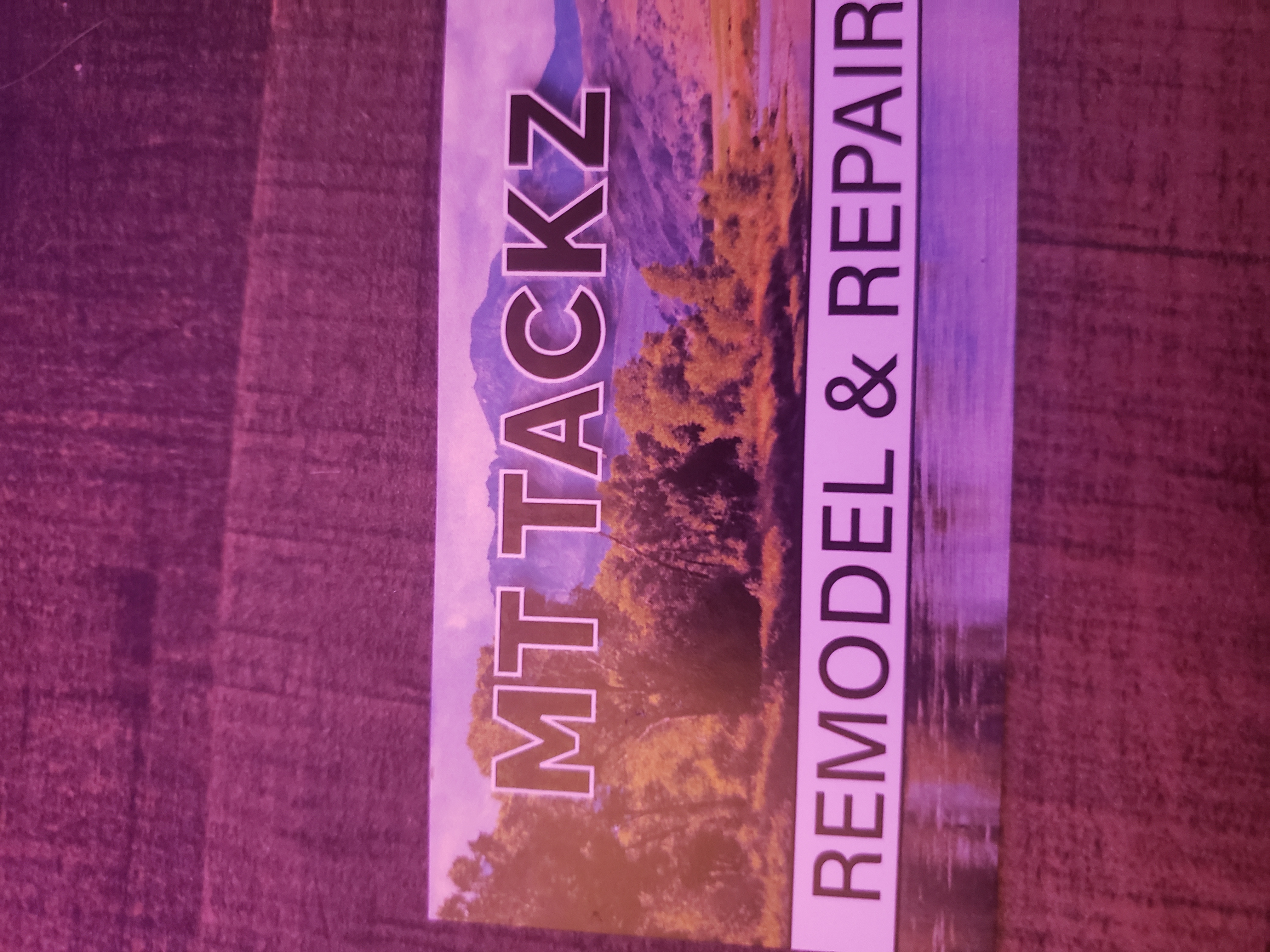 MT Tackz Remodel and Repair logo