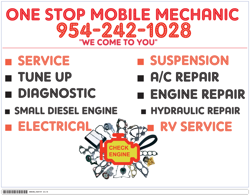 One Stop Mobile Mechanic logo