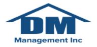 Logo for DM Management Inc