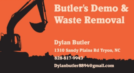 Logo for Butler's Demo & Waste Removal