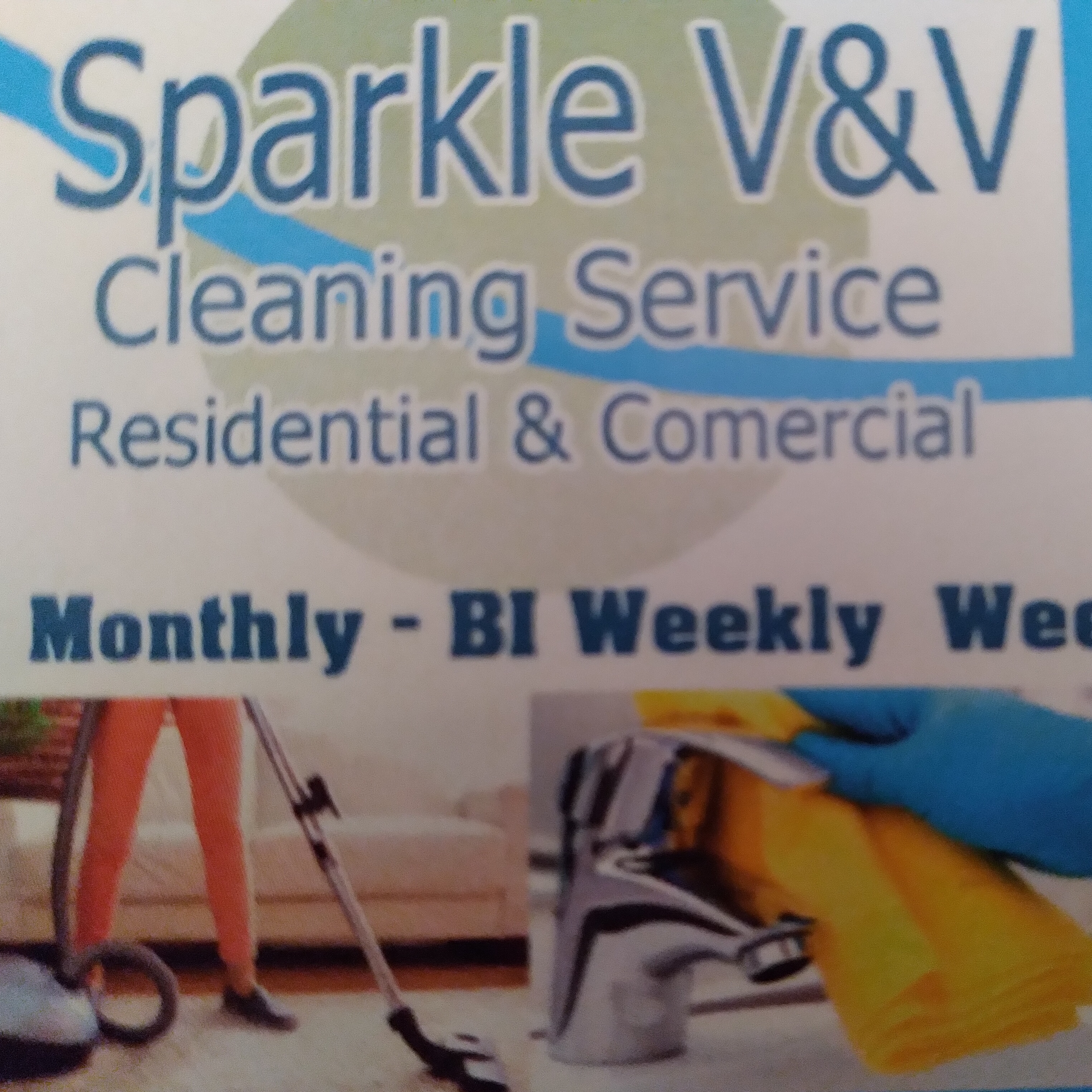 Sparkle cleaning service logo
