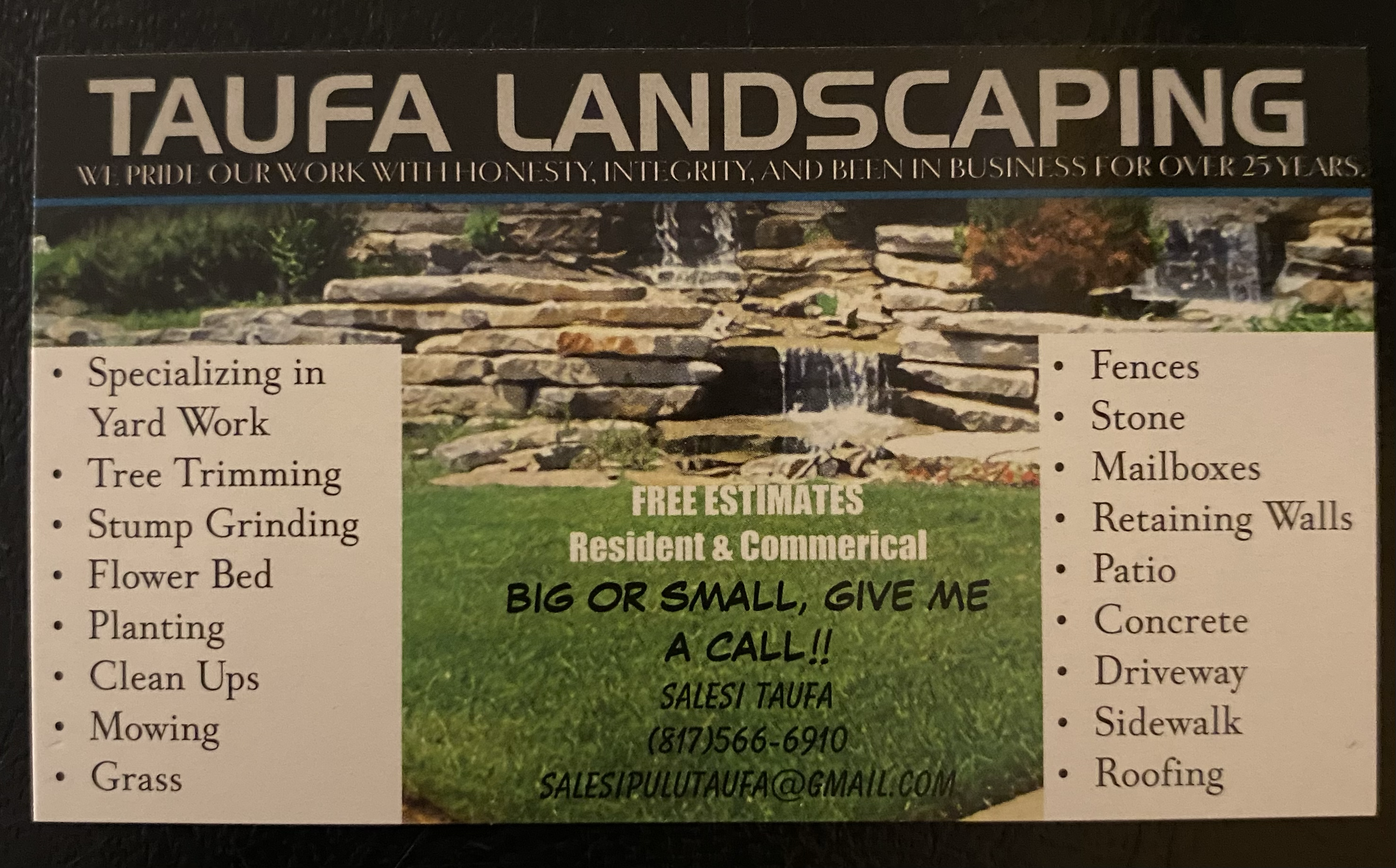 Logo for Taufa landscape
