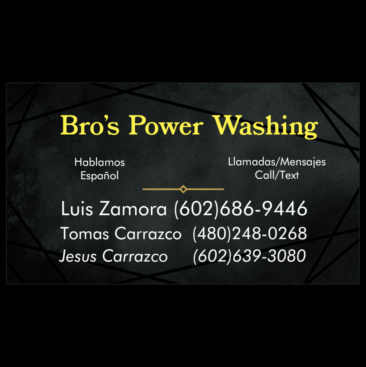 Logo for Bros power washing