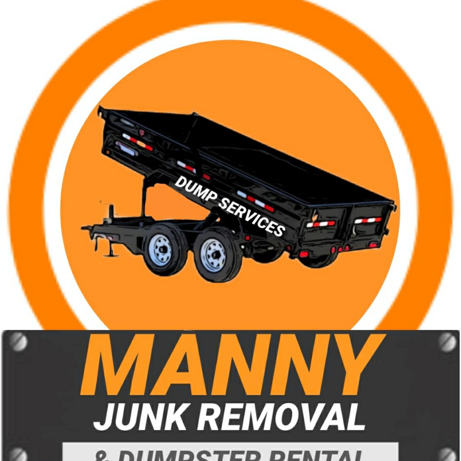 manny junk removal logo