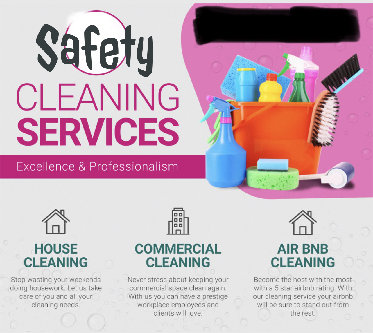 Logo for Safety Cleaning Services LLC