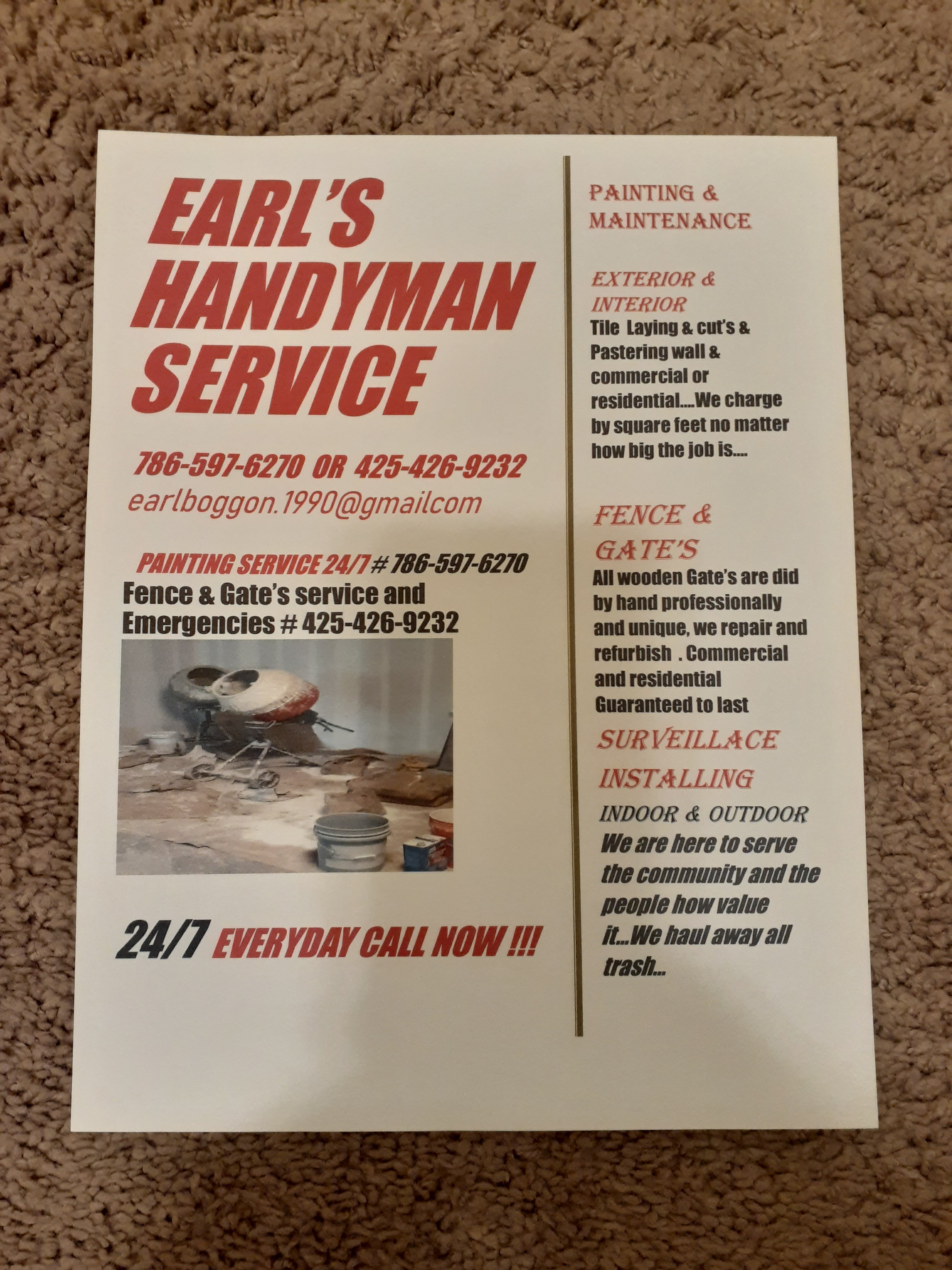 Avatar for Earl's Handyman & Painting