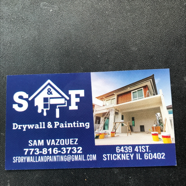 Logo for S&F drywall And Painting Inc.