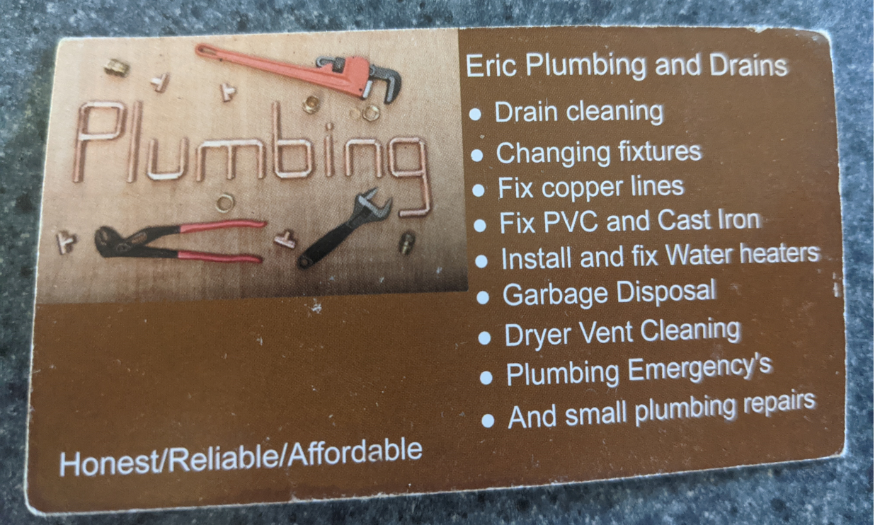 Avatar for Eric'S plumbing and drains