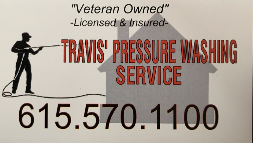 Logo for Travis' Pressure Washing Service