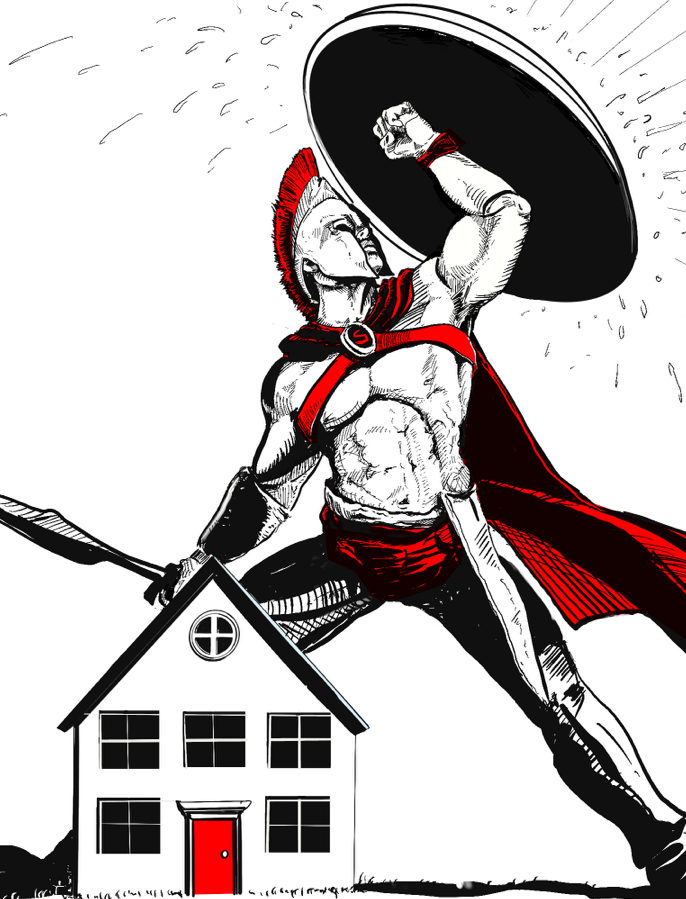 Logo for Spartan Shield Roofing and Home Improvement Inc.
