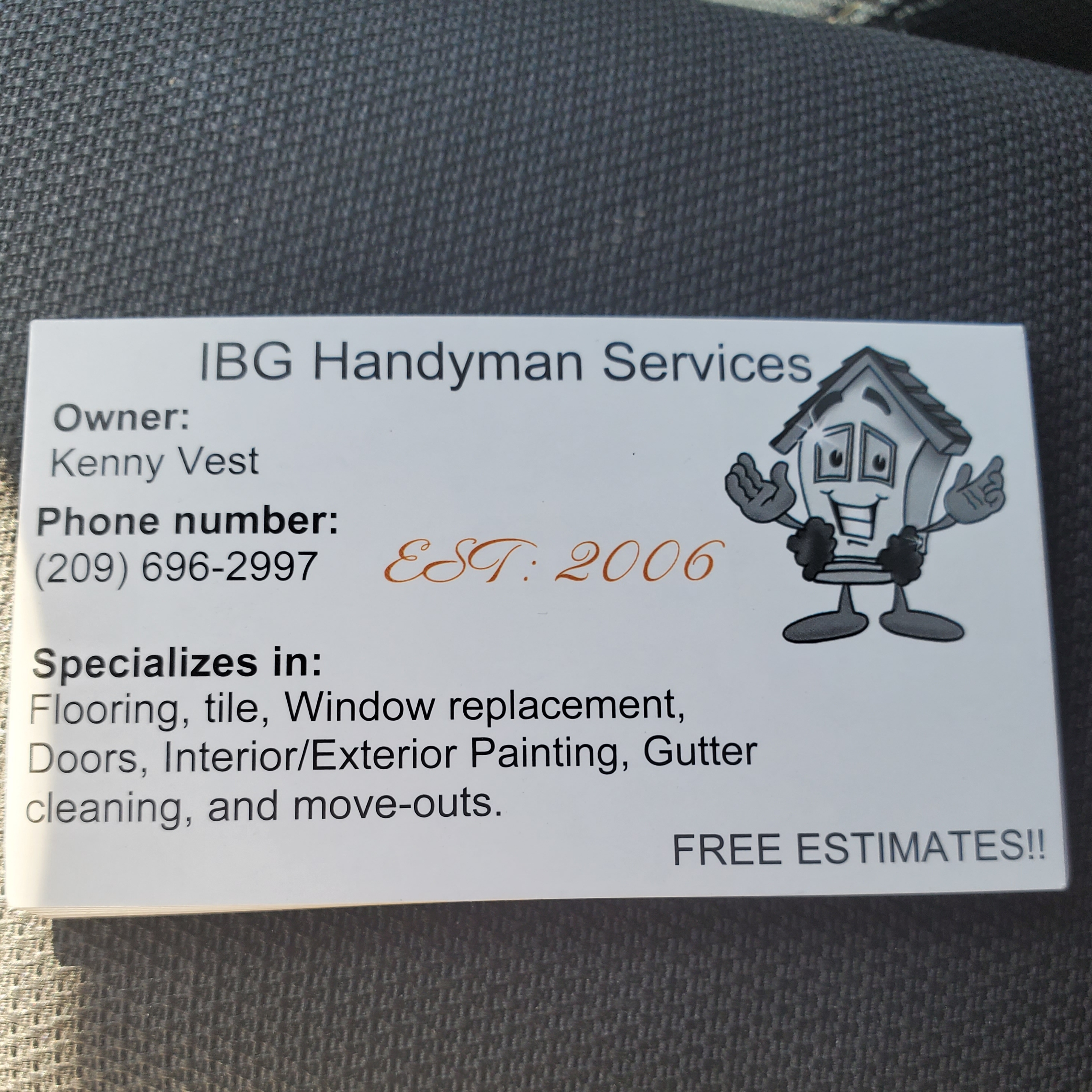 Logo for Ibg handman