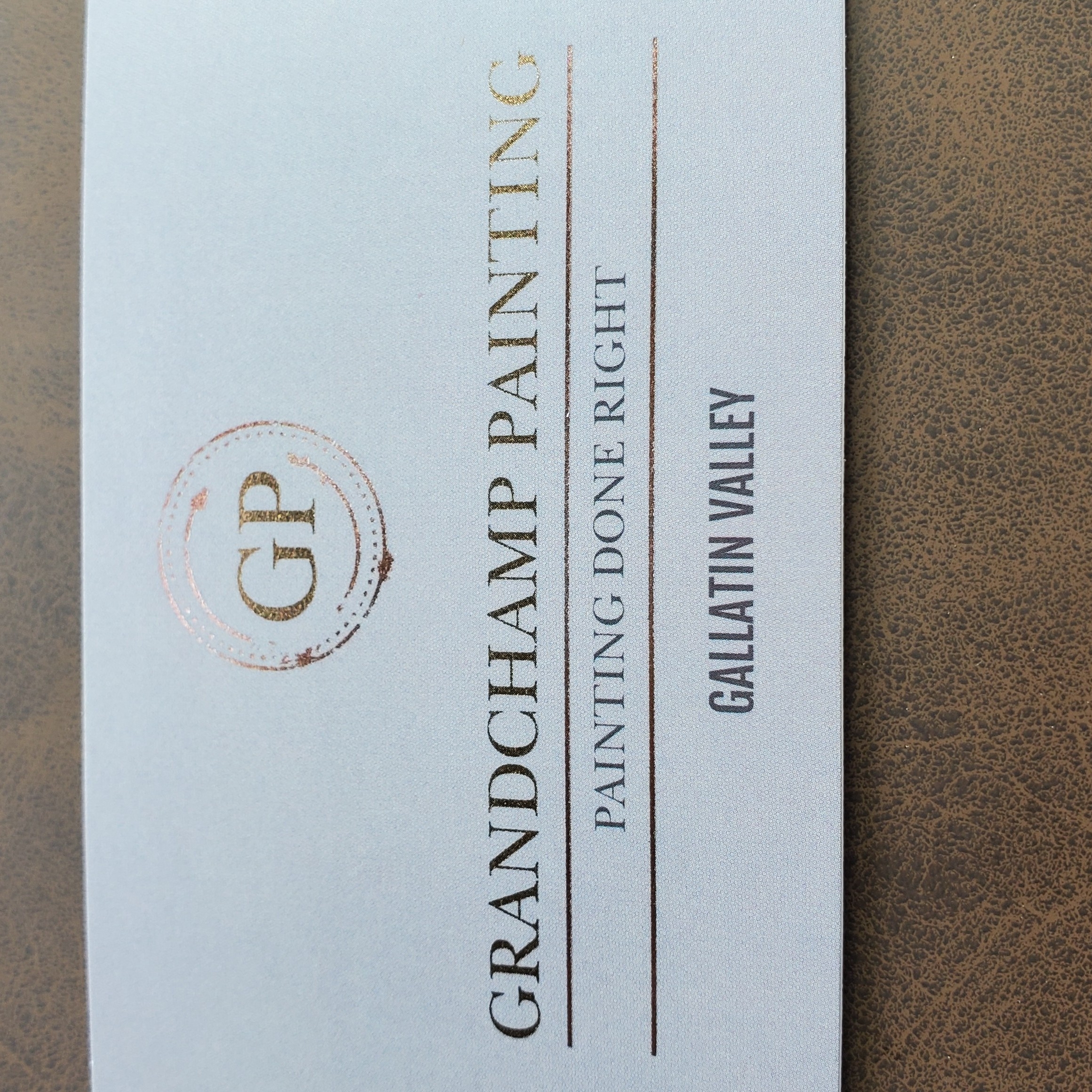 Logo for Grandchamp Painting PLLC