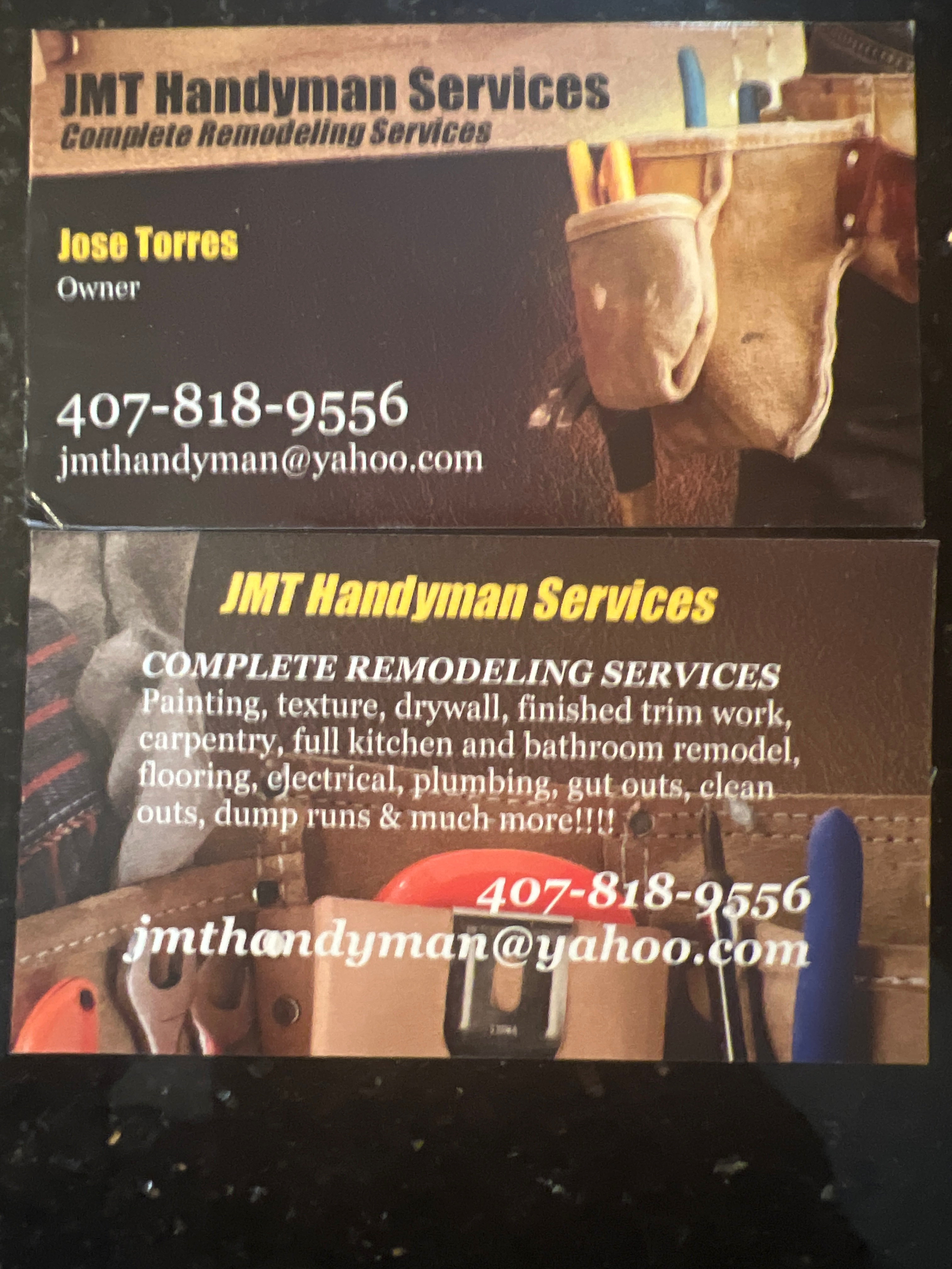 Logo for JMT Handyman Services