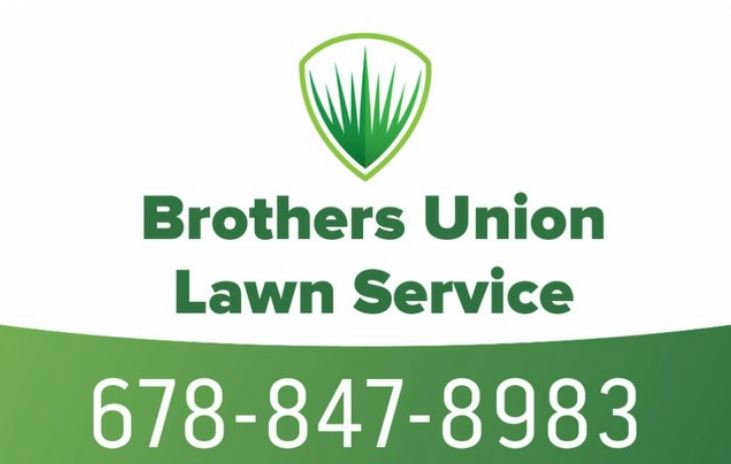 Brothers union lawn service logo