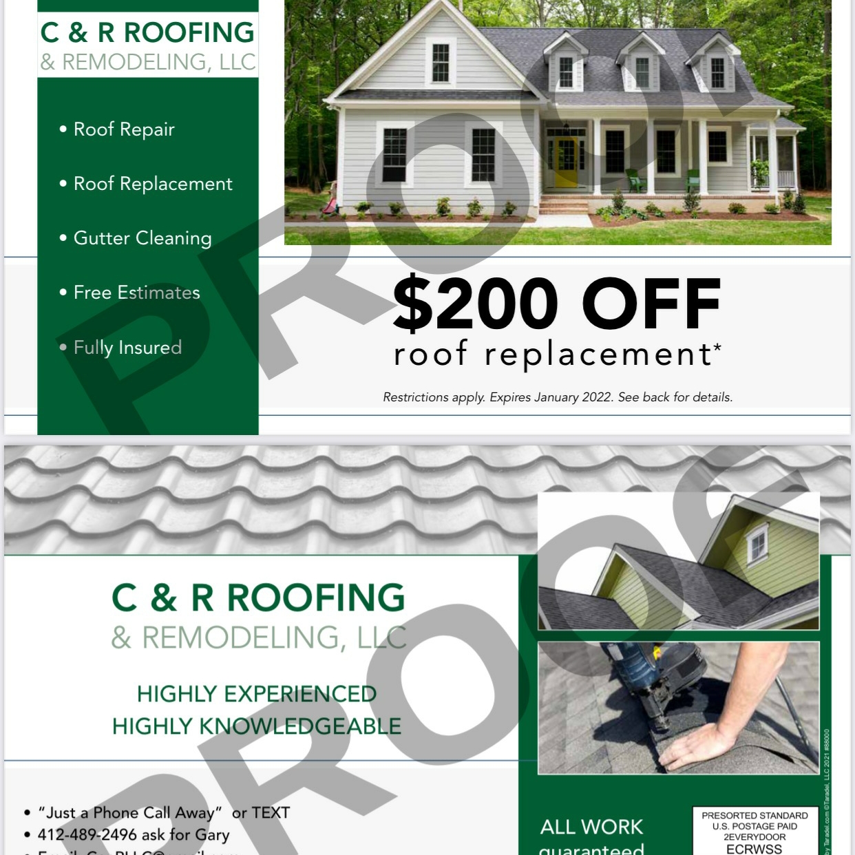 C&R roofing and remodeling LLC logo