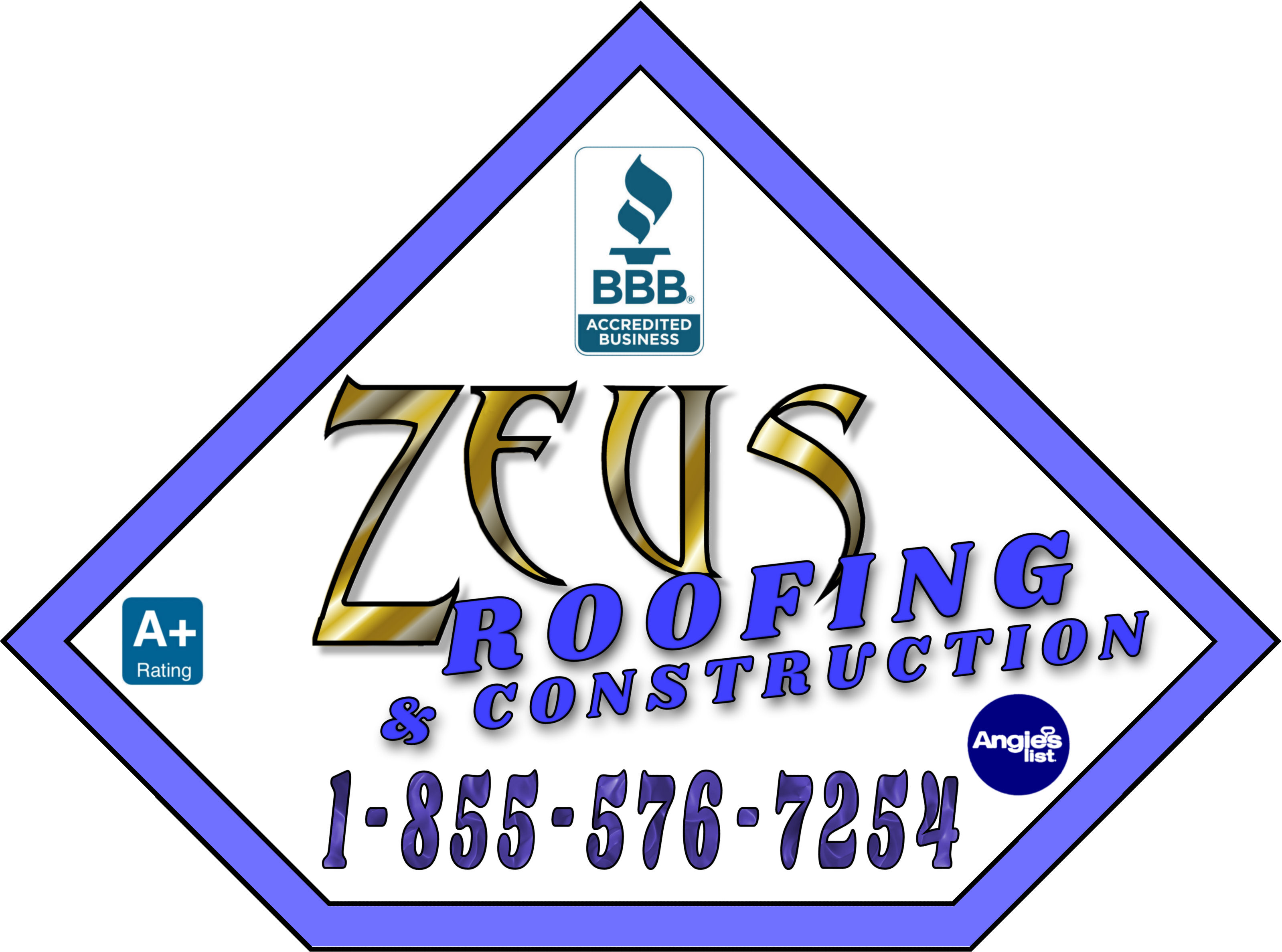 Logo for Zeus Roofing