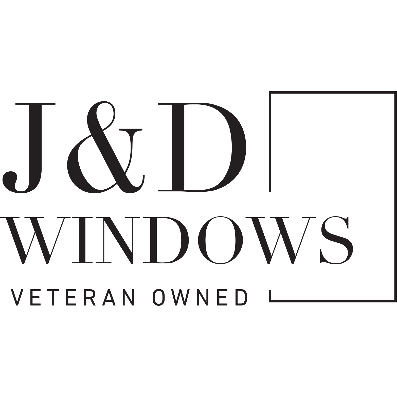 J & D Windows logo