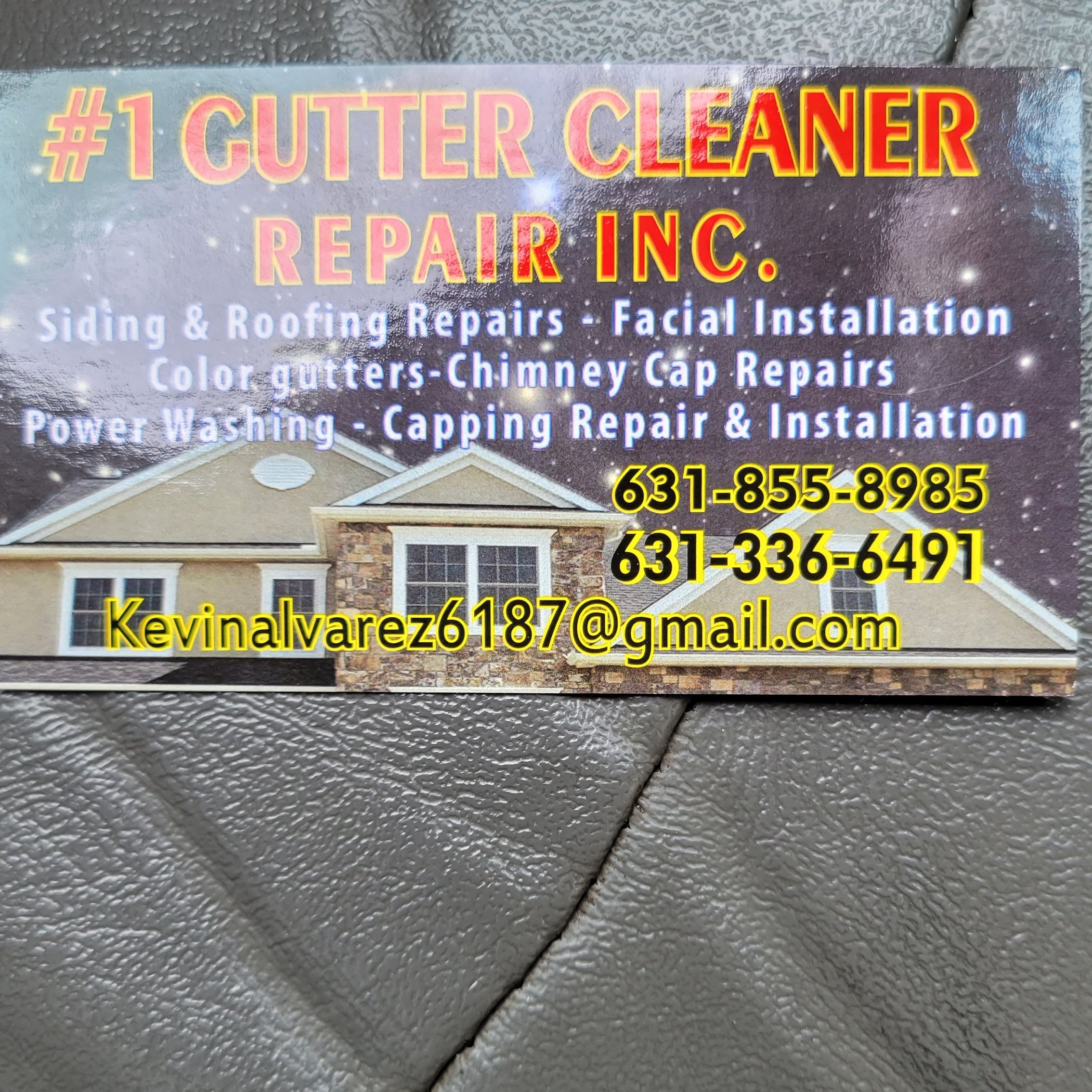 Logo for #1 gutters  cleaning and repair inc