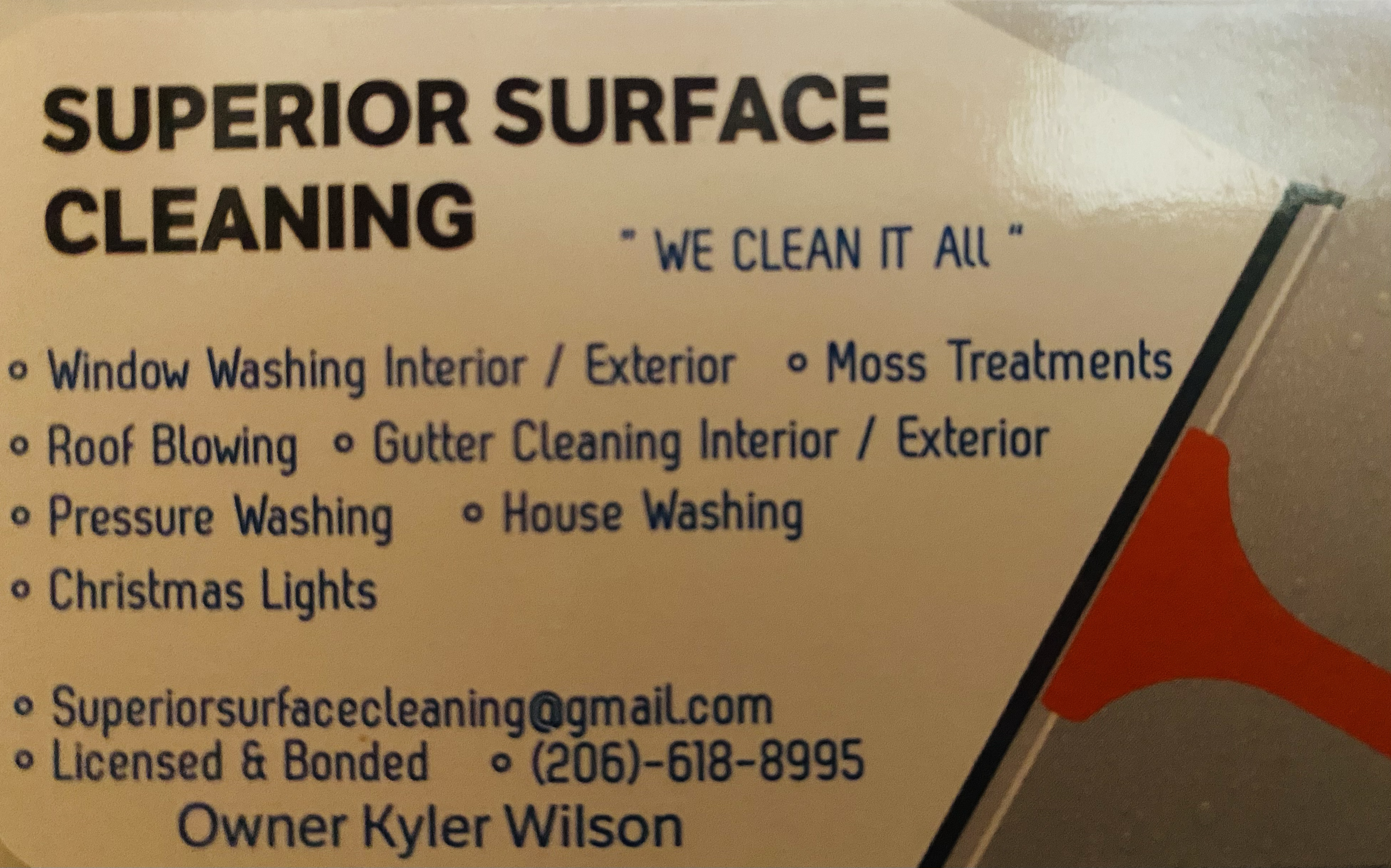 Superior surface cleaning logo