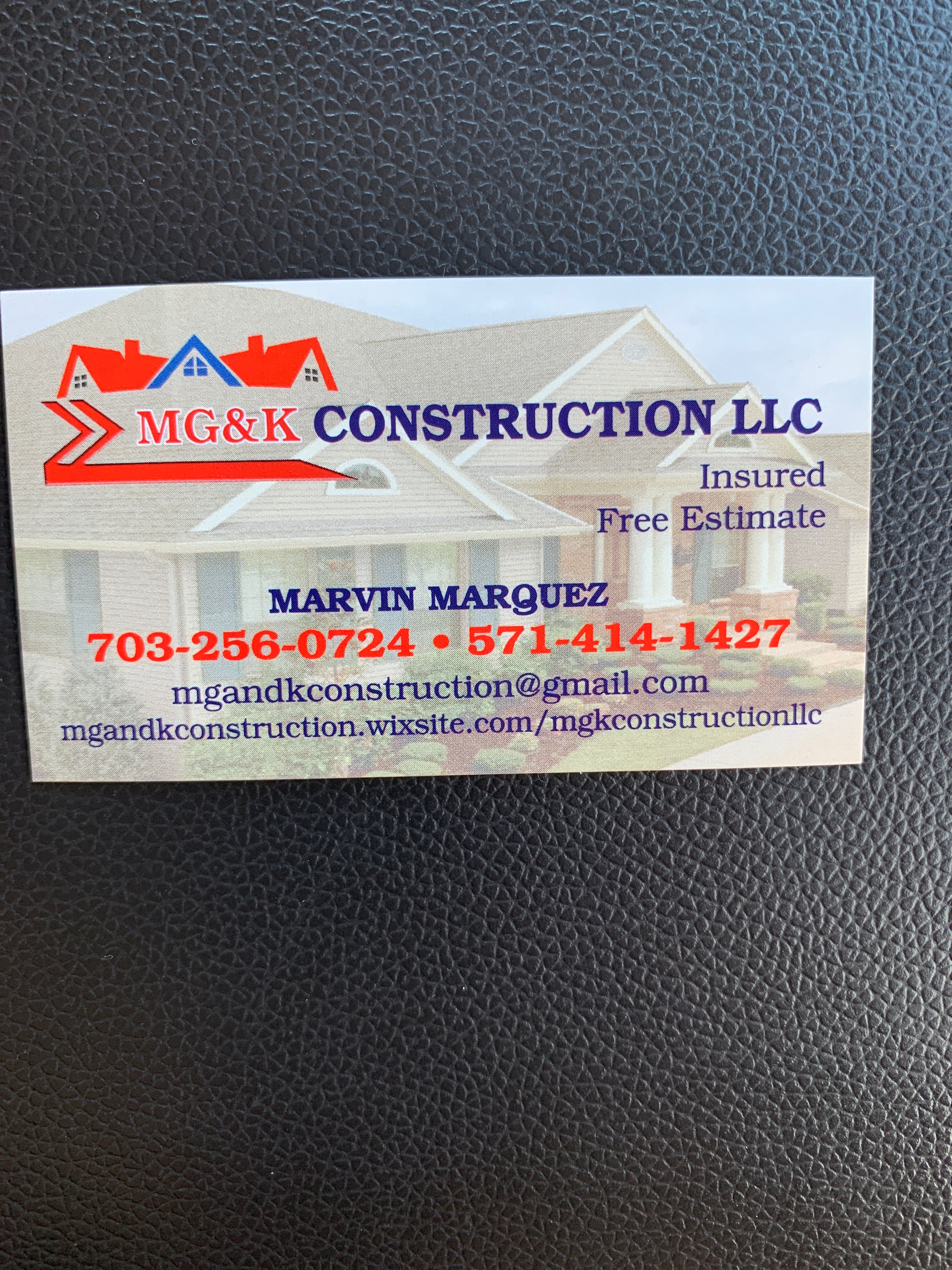 Logo for MG&K Construction