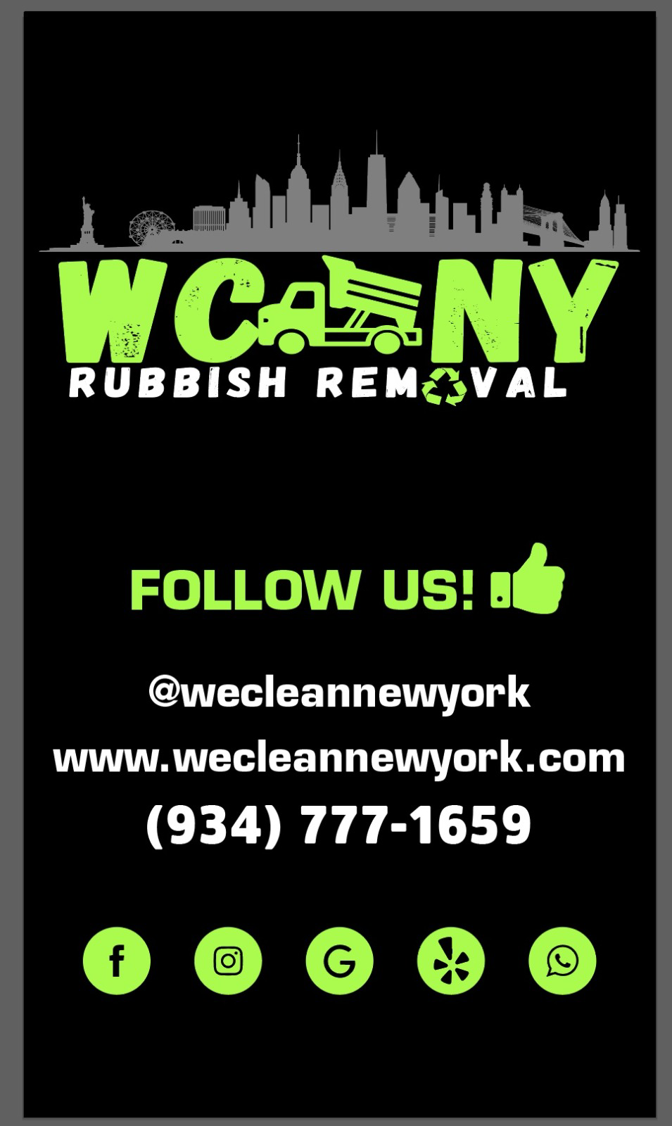 We Clean New York Rubbish Removal logo