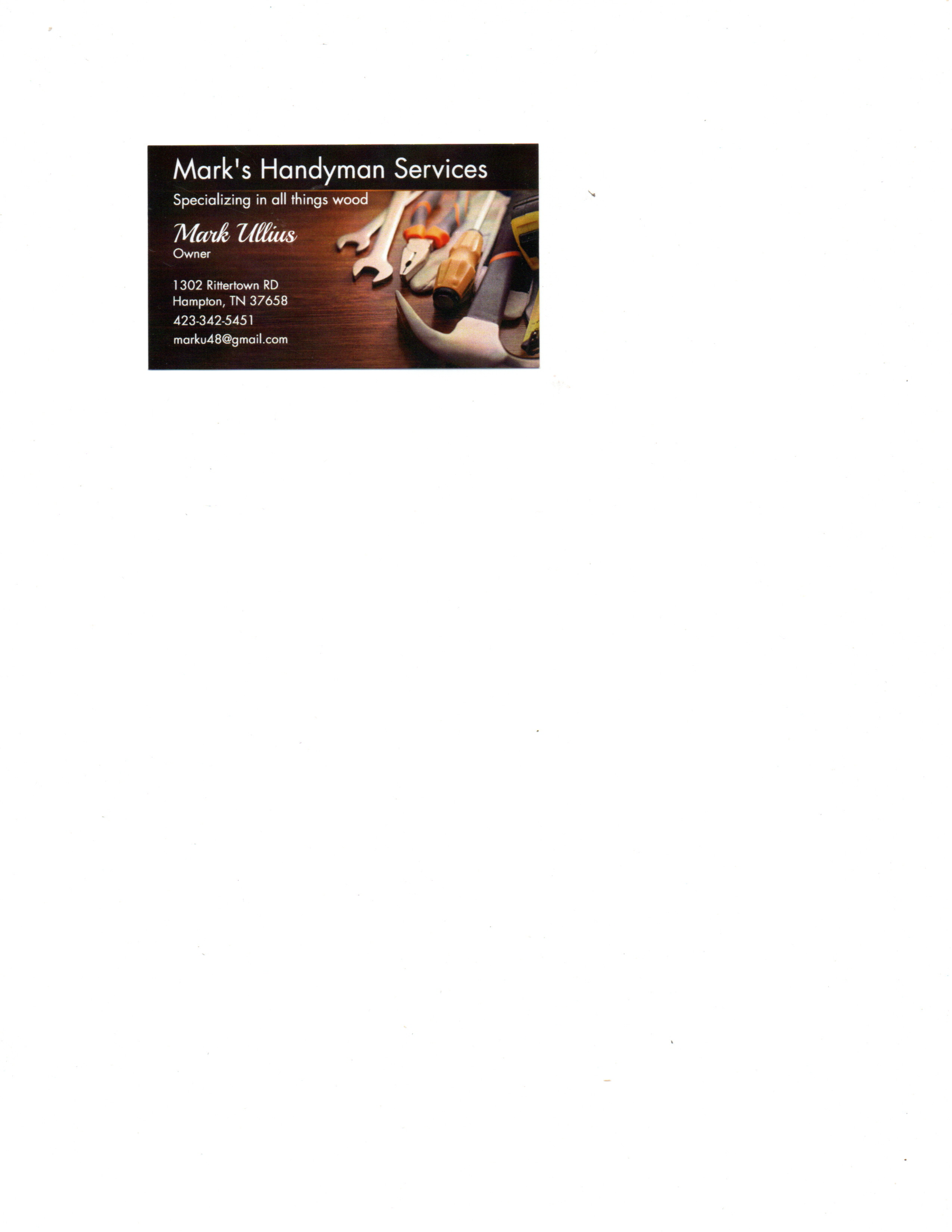Mark's Handyman Service logo