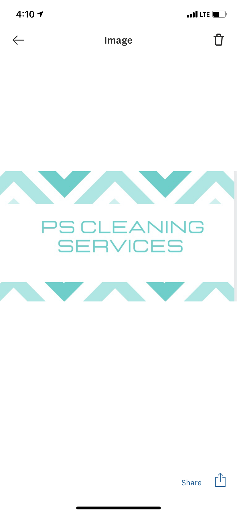 Logo for Ps cleaning services