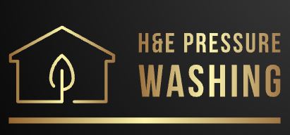 Logo for H&E Pressure Washing