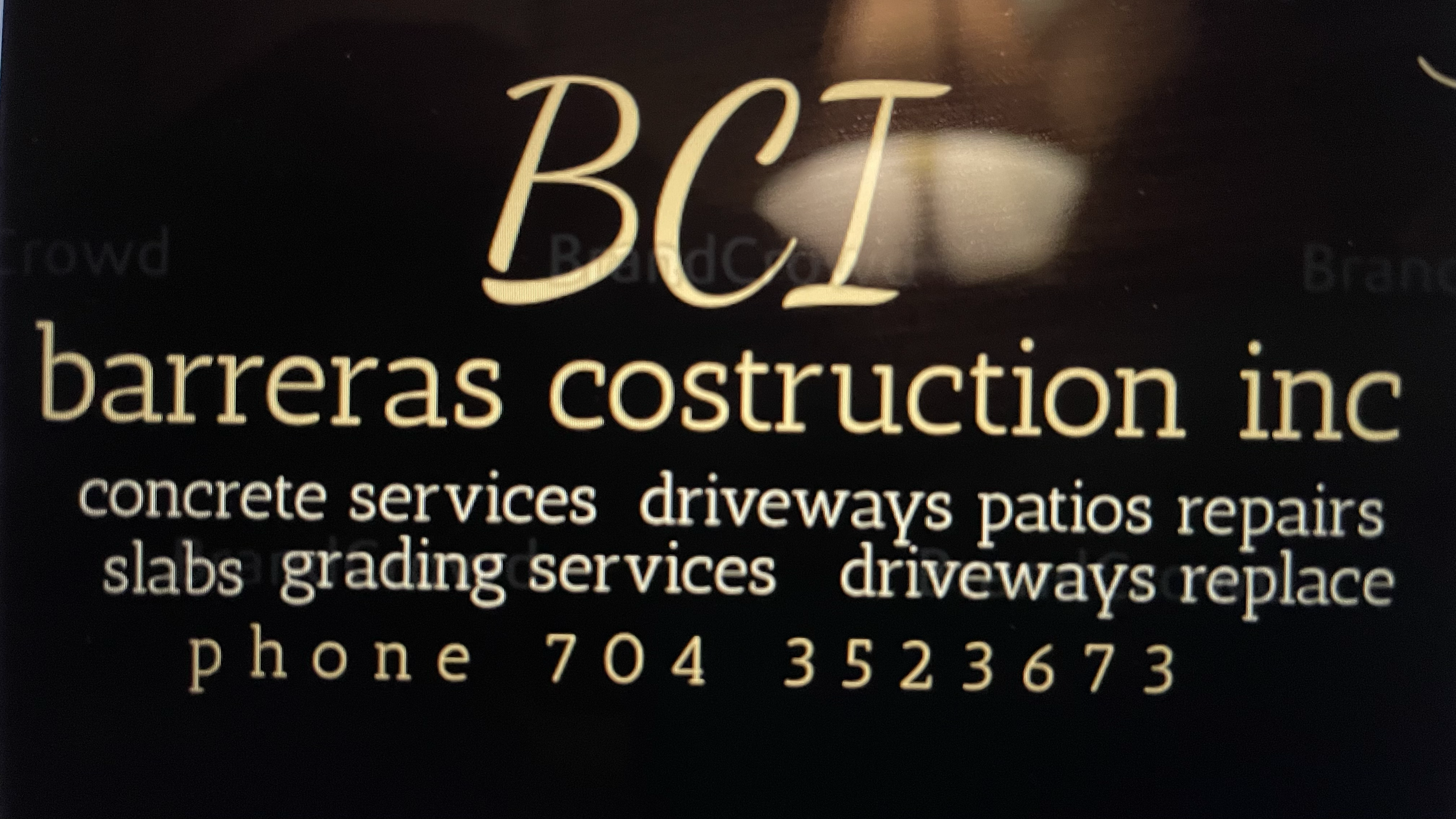 Logo for Barreras Construction Inc