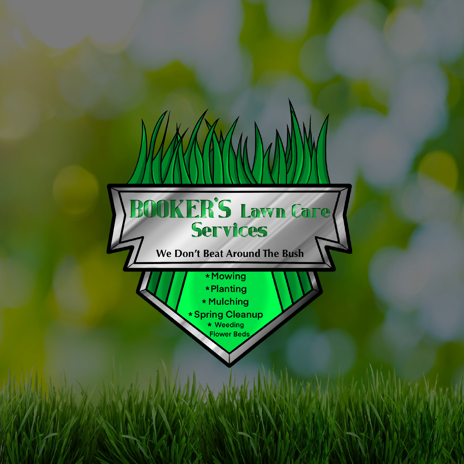 Logo for Bookers Lawncare Services
