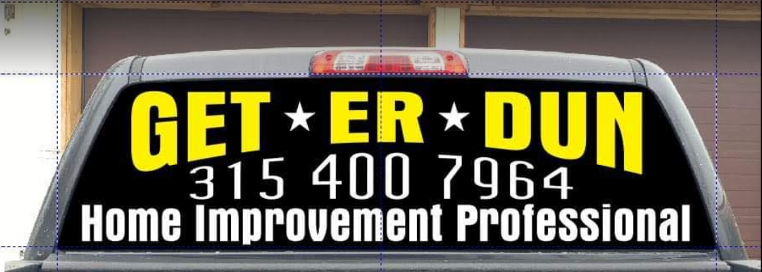 GET ER' DUN logo