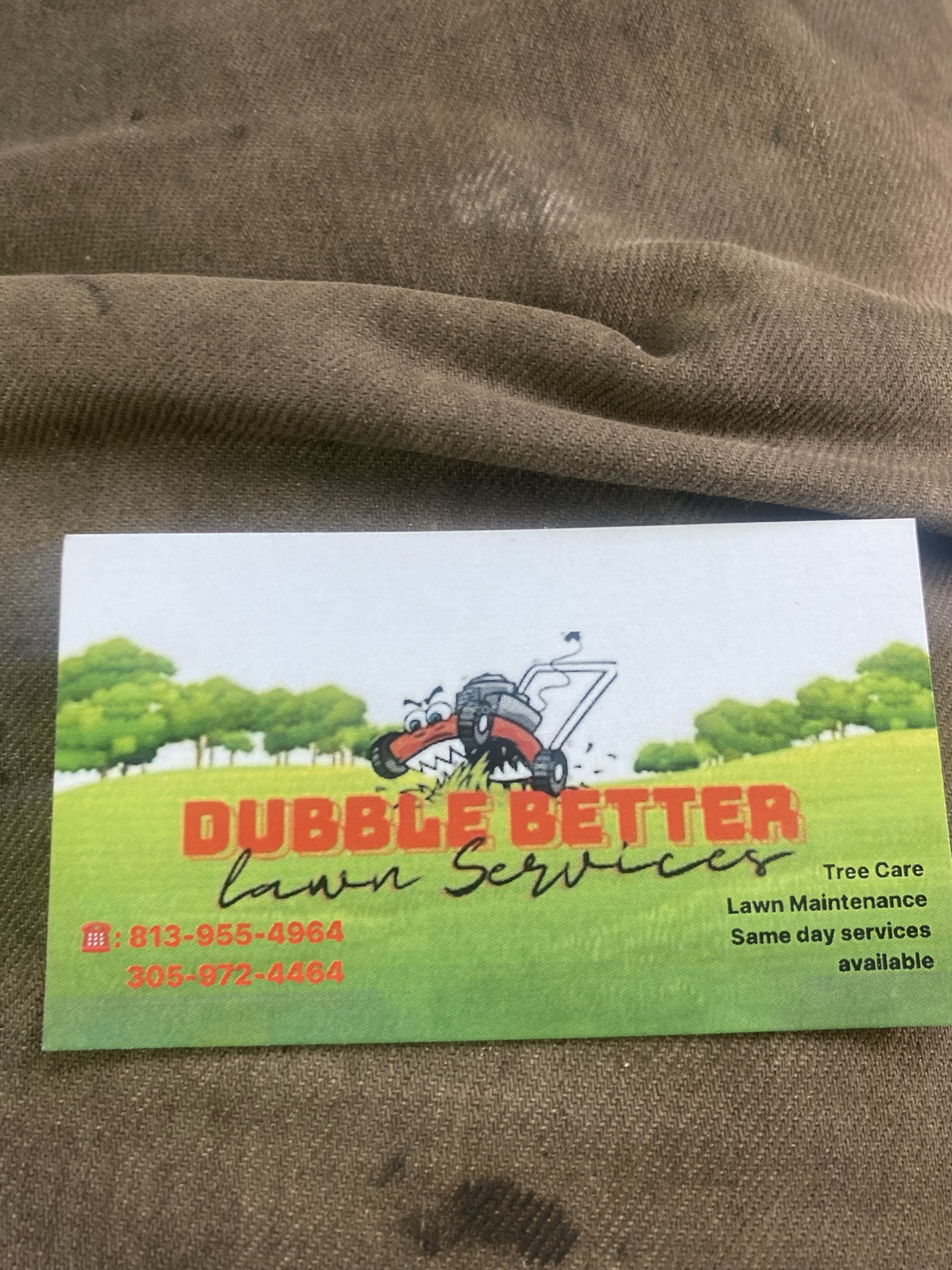 Logo for It's Dubble Better Lawn & Haul Service