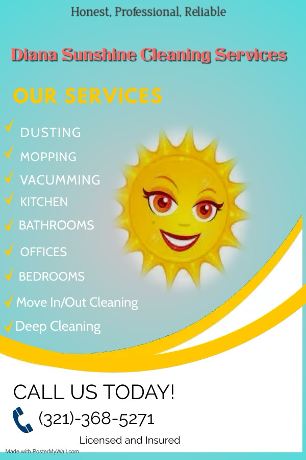 Logo for Diana Sunshine Cleaning Services