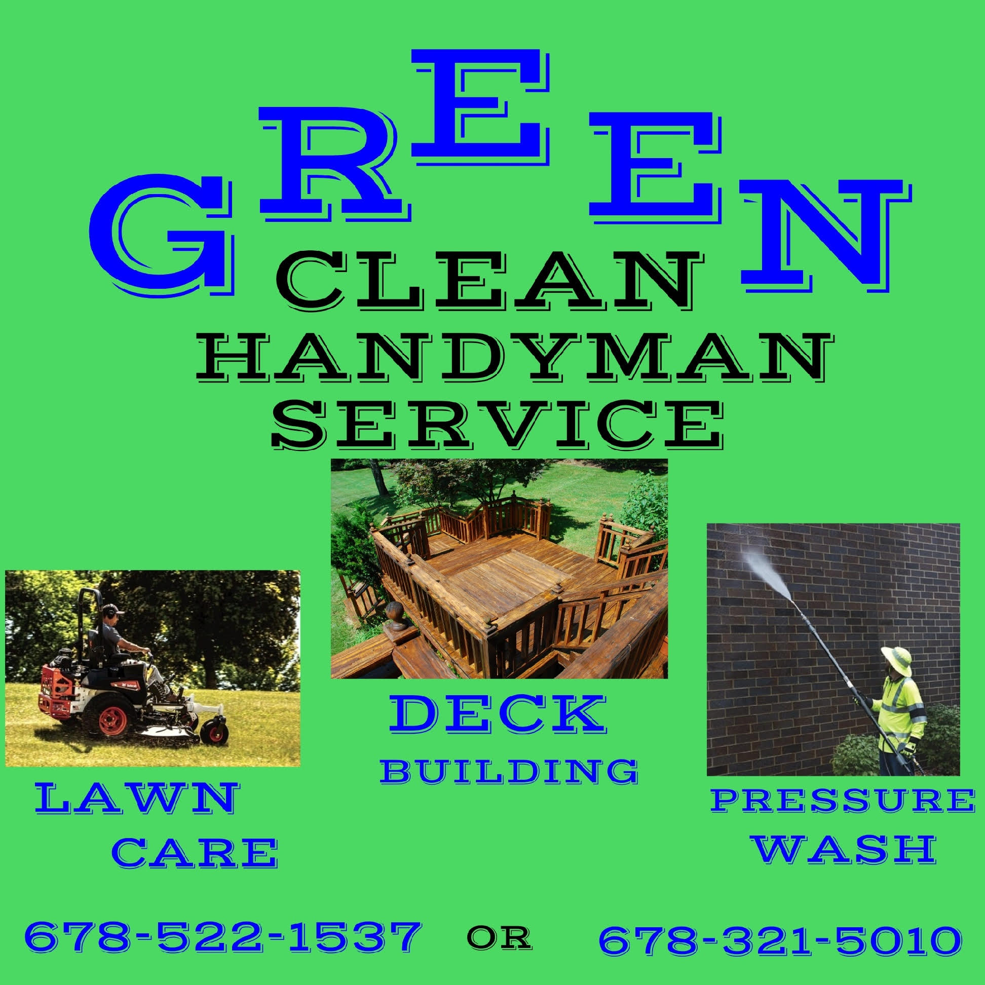 Logo for Green clean handyman service