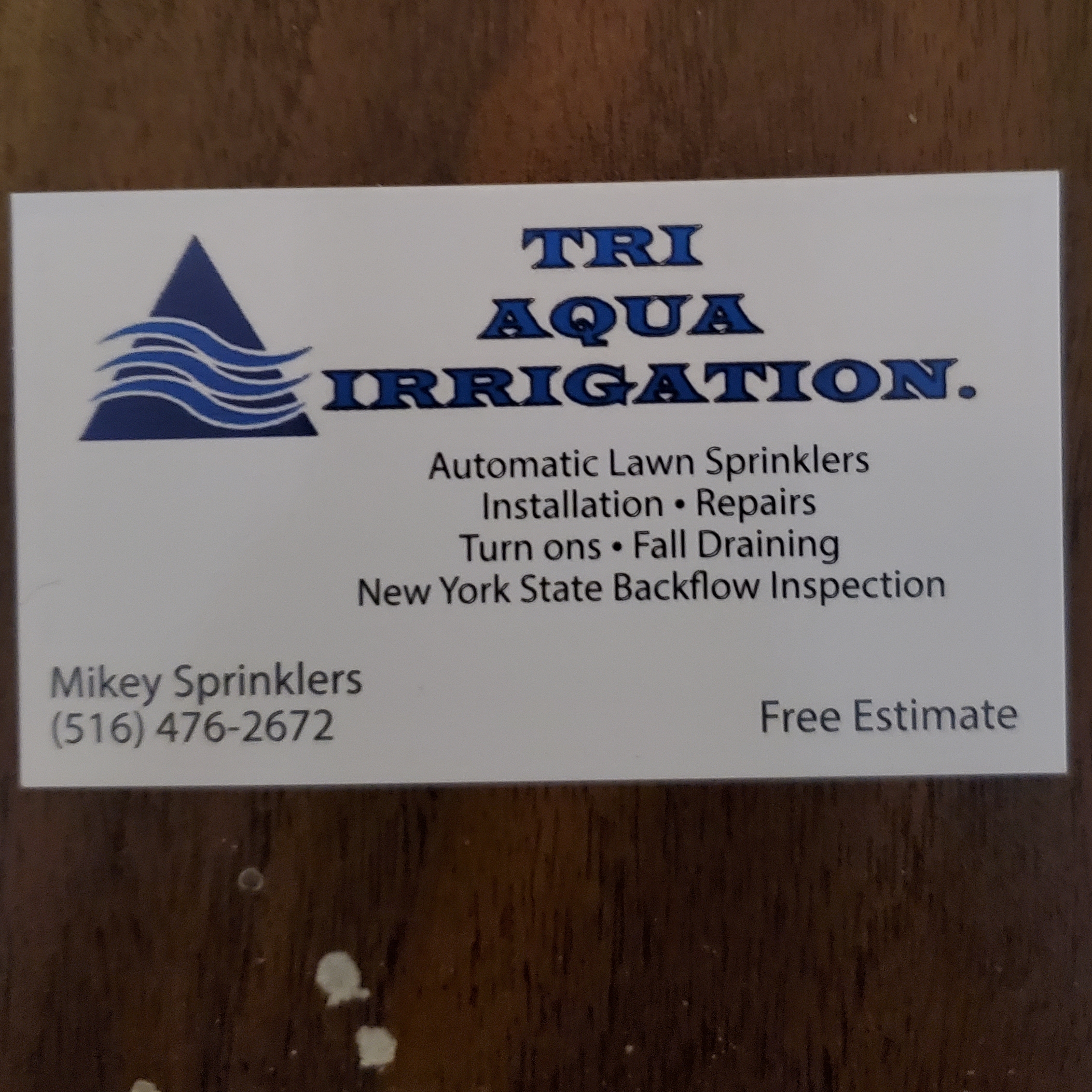 Logo for Tri Aqua Irrigation