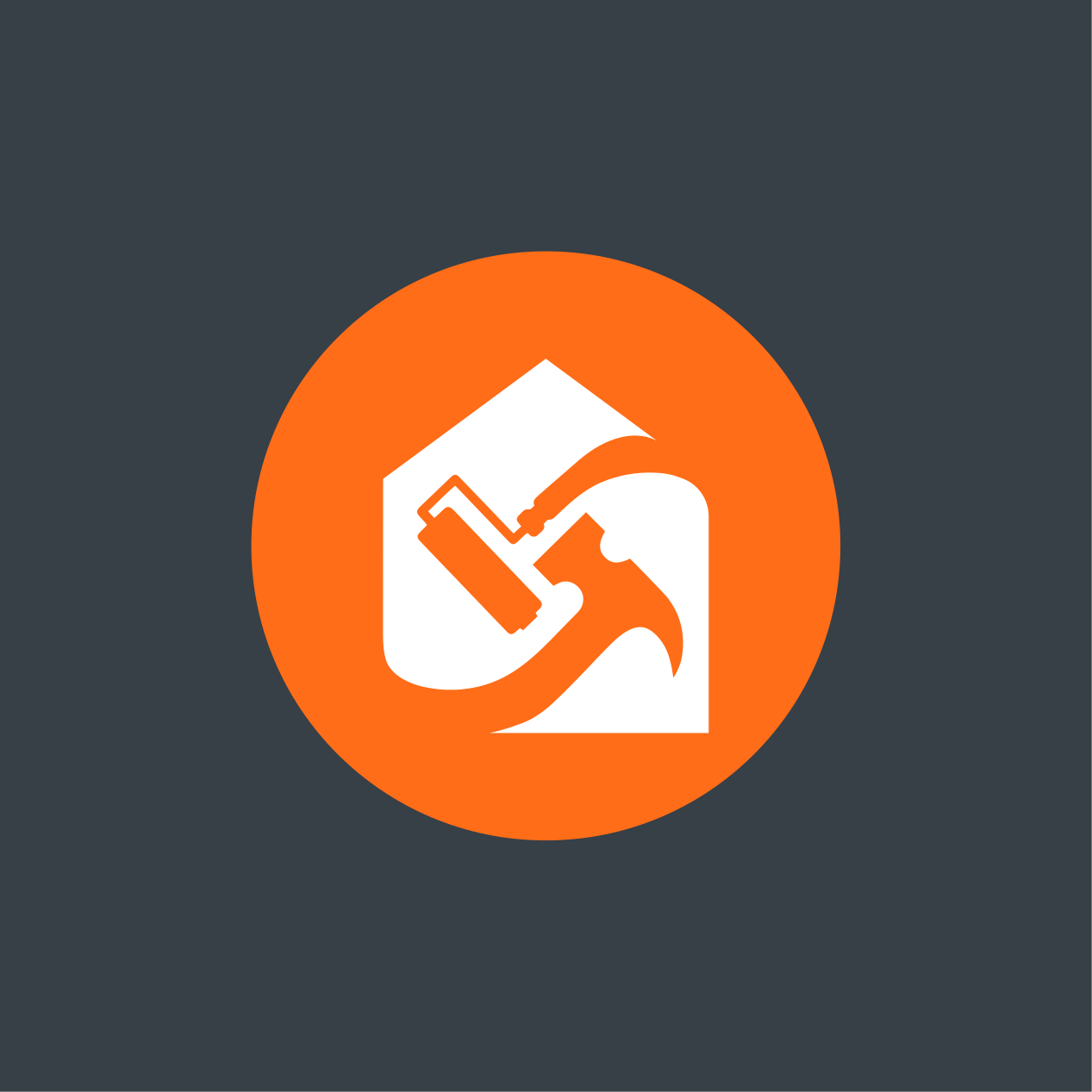 EPS painting and remodeling logo