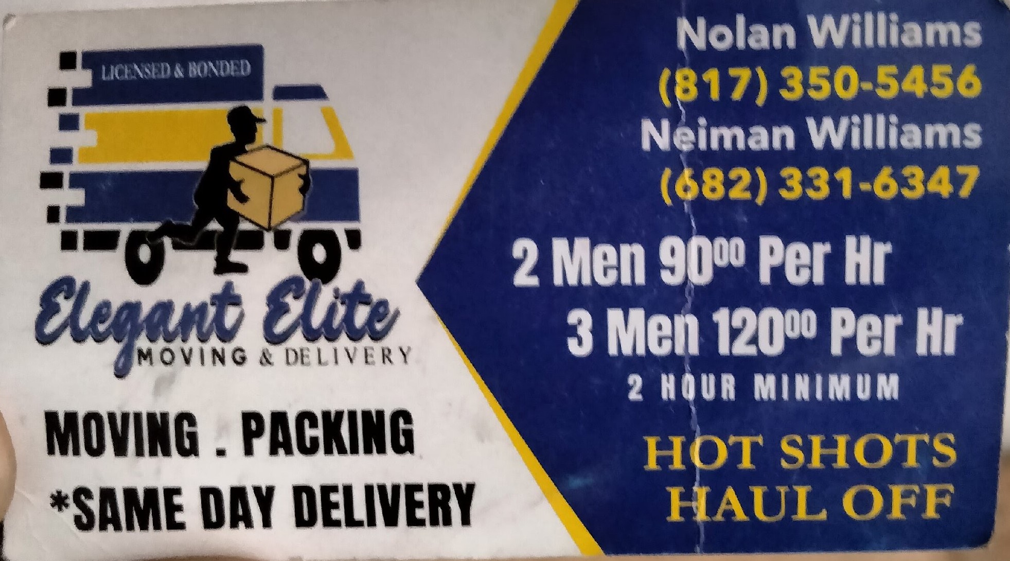 Logo for Elegant Elite Moving & Deliveries
