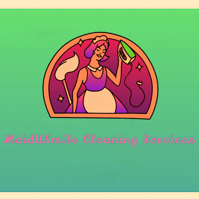 Logo for MaidUSmileCleaning services