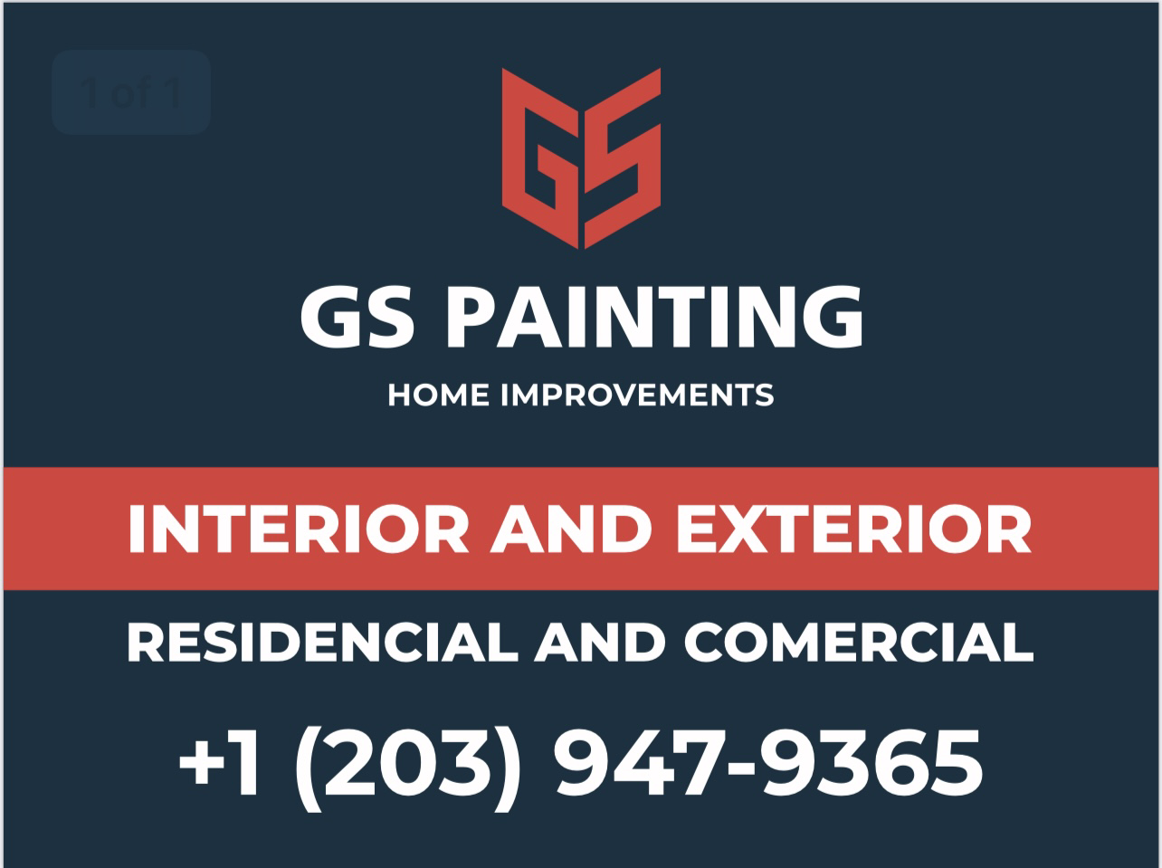 Gs home improvements painting llc logo