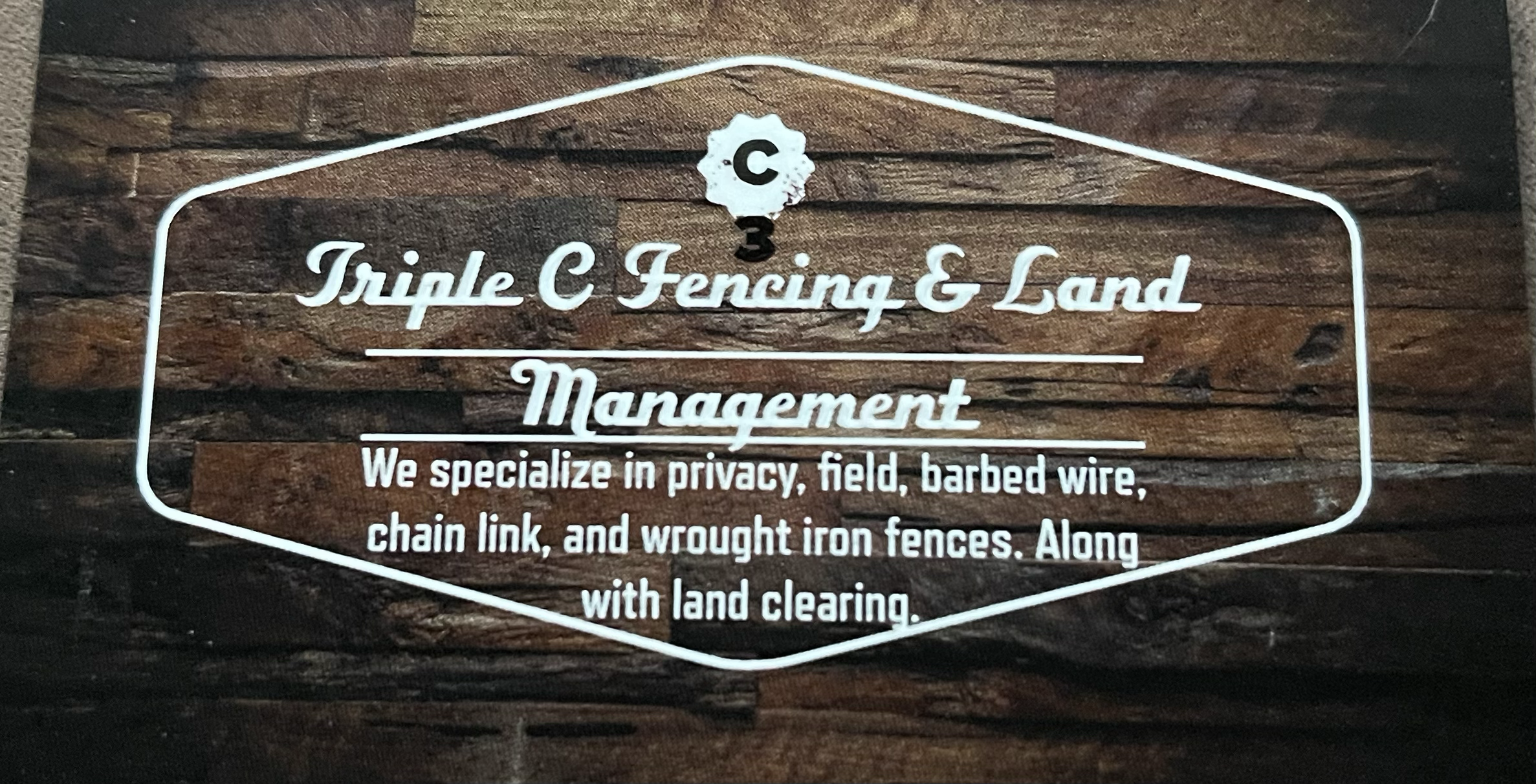 Logo for Triple C Fencing and Land